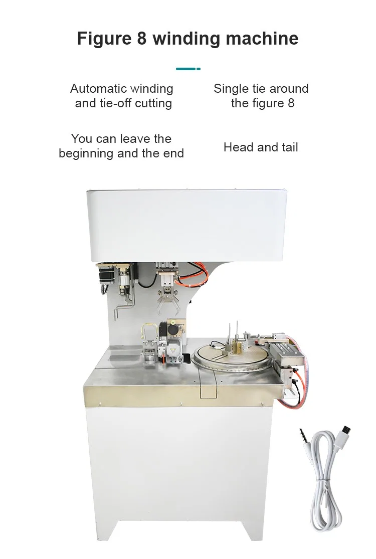 8 vorm draad wikkelen en binden, spoel wikkelen machine draad, automatische draad wikkelen machine, kabel draad wikkelen bindmachine