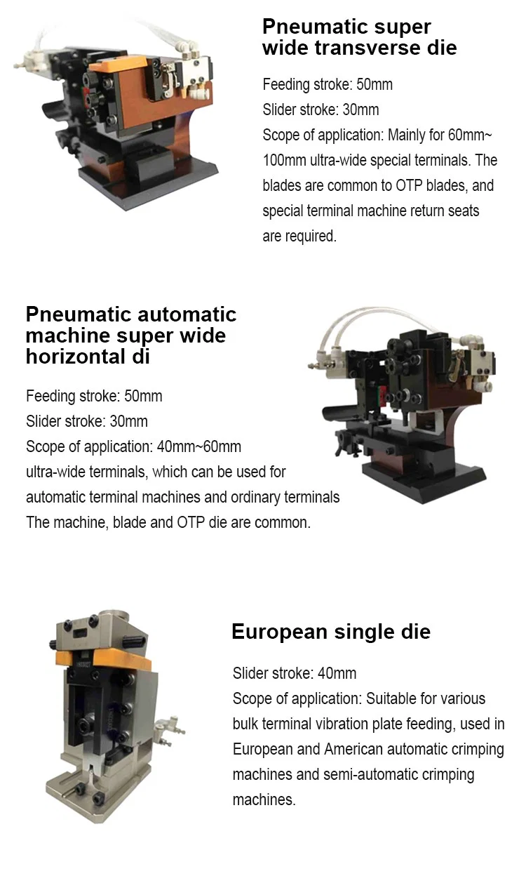 Pneumatic super wide transverse die Pneumatische superbrede dwarsmatrijs