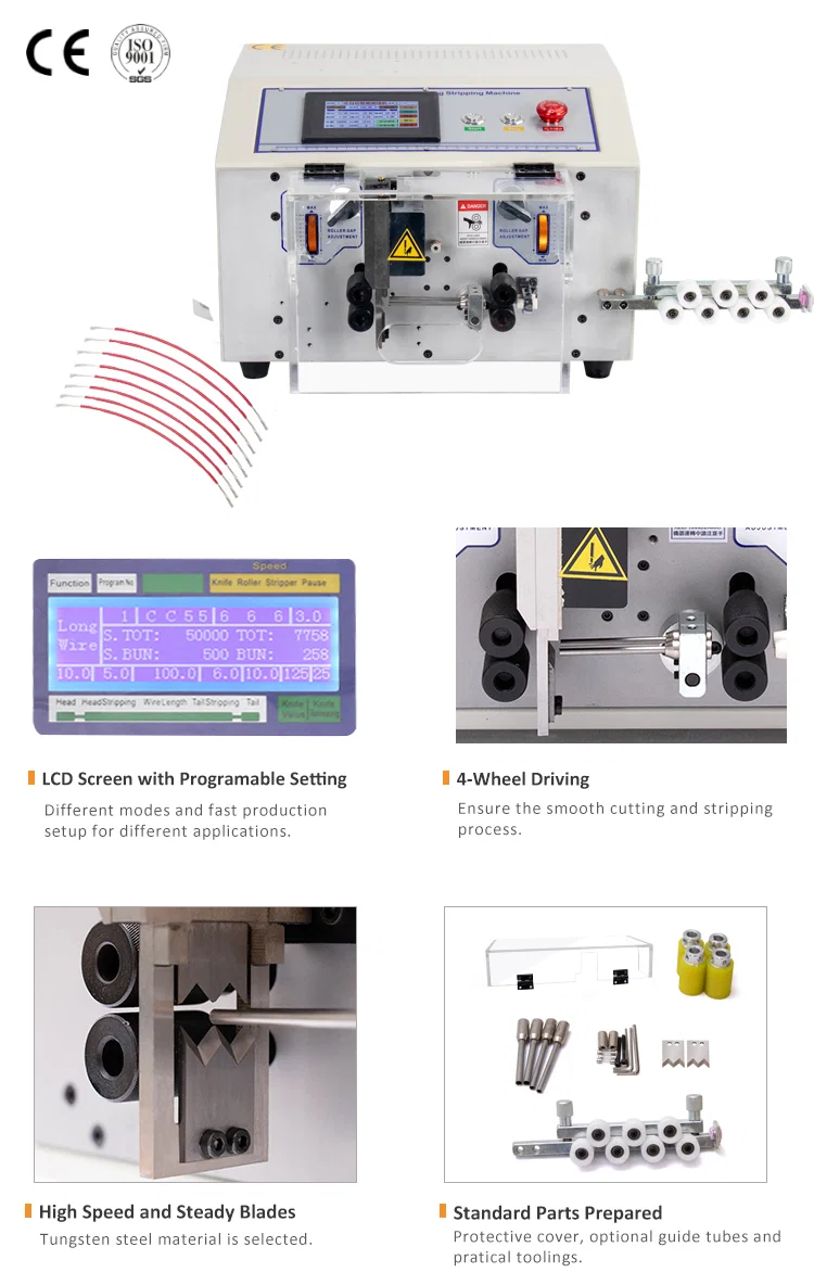 Touch Screen Automatische Kabel Draad Knippen Strippen Machine Voor 0.1-6mm2 WPM-SDB2S Automatische Draad Strippende Machine, Kabel Afpellen Strippende Machine, Draad Snijden Strippen Machine