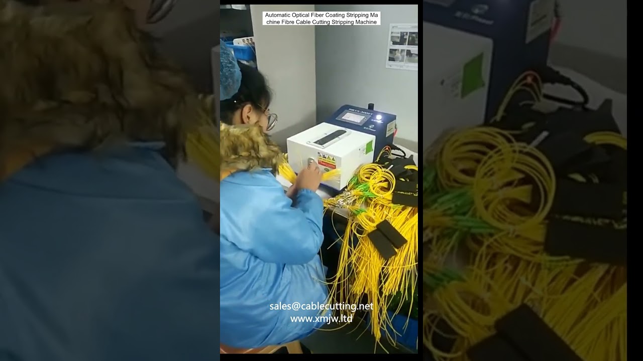 Automatic Optical Fiber Coating Stripping Machine for Fiber Cable Cutting and Stripping