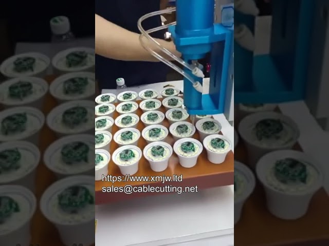 Benchtop Large Capacity Silicone Glue Dispenser Robot Fully Automatic Glue Applicator Dispensing Machine