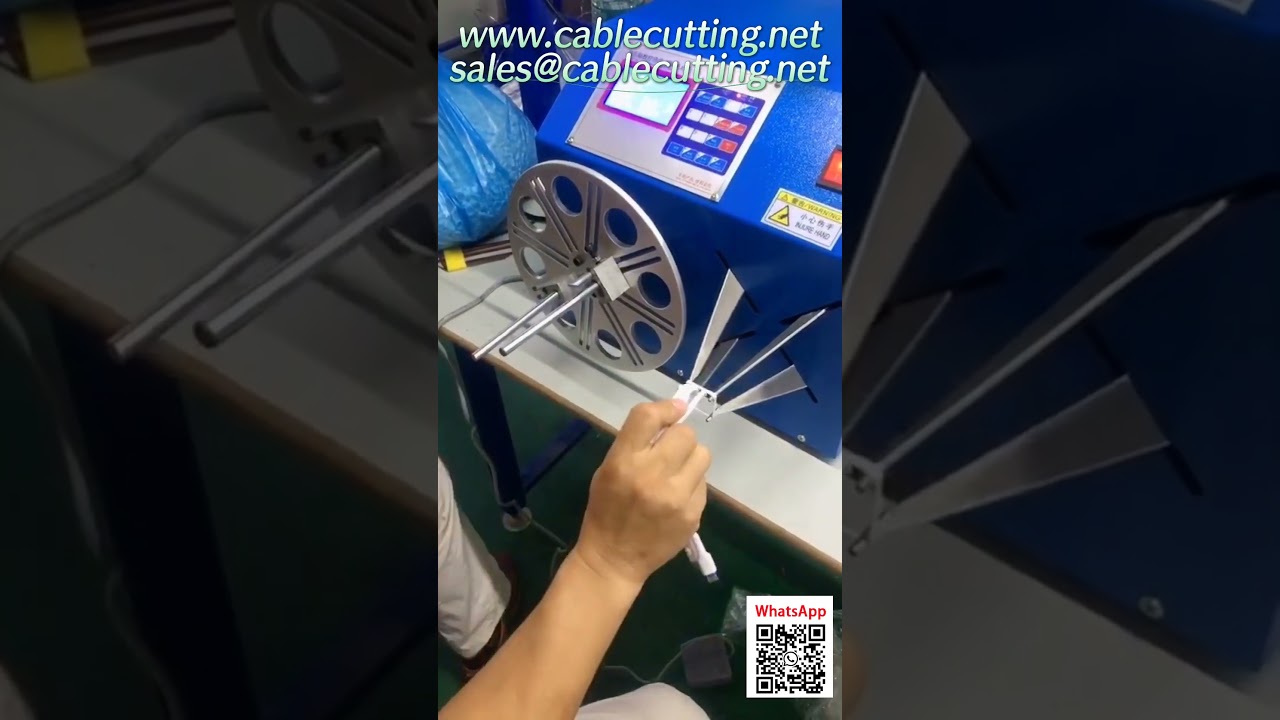 Automatic Wire Cutting and Stripping Machine WPM-85-40 with P-X-2 Controller and 120L Feeder